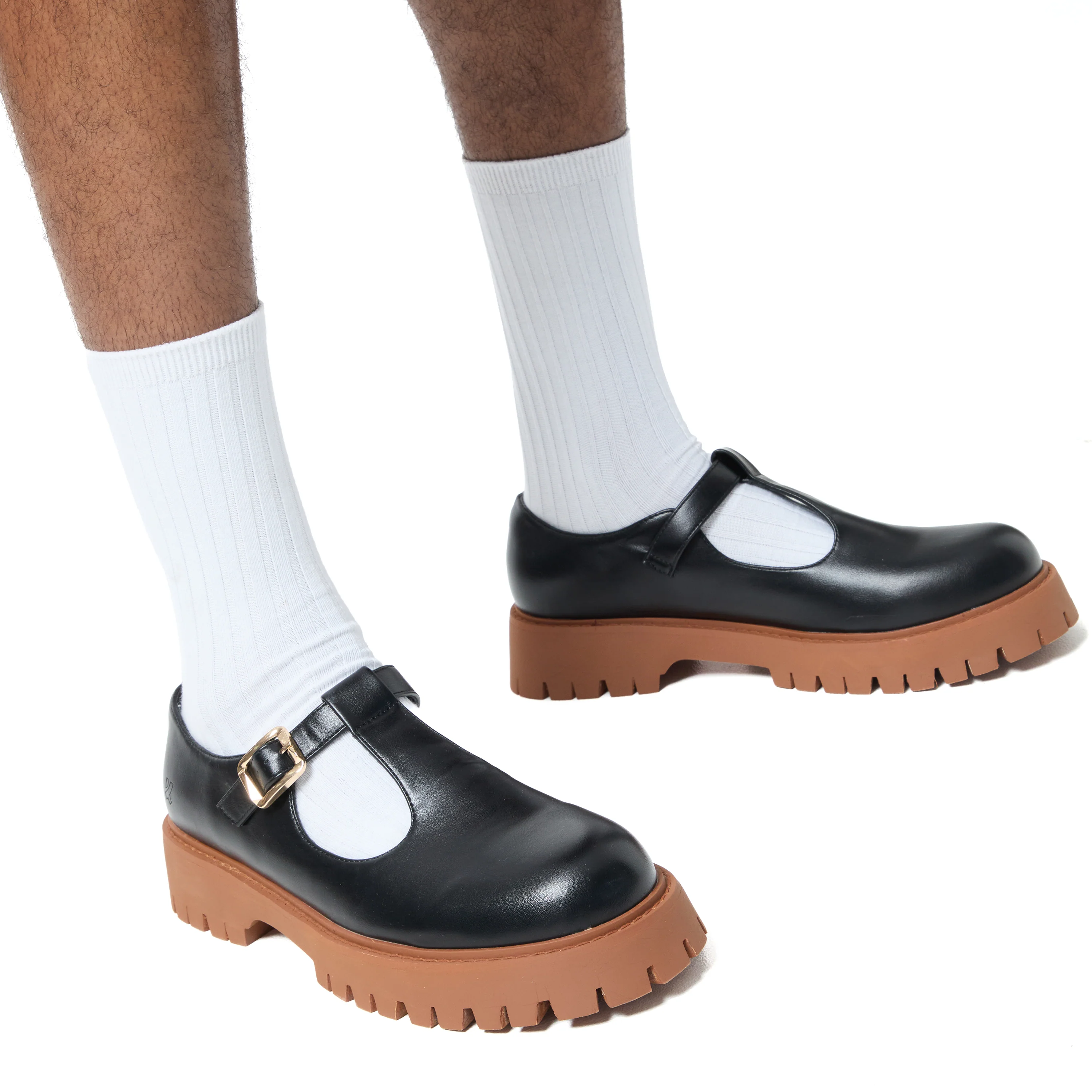 Abbot Men's Chunky Mary Janes - Black - Image 3