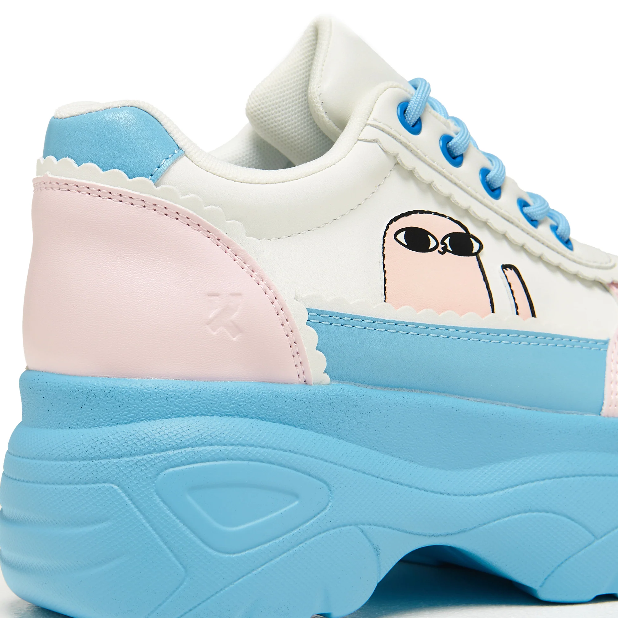 Bean says Hi Chunky Trainers - Blue - Image 3