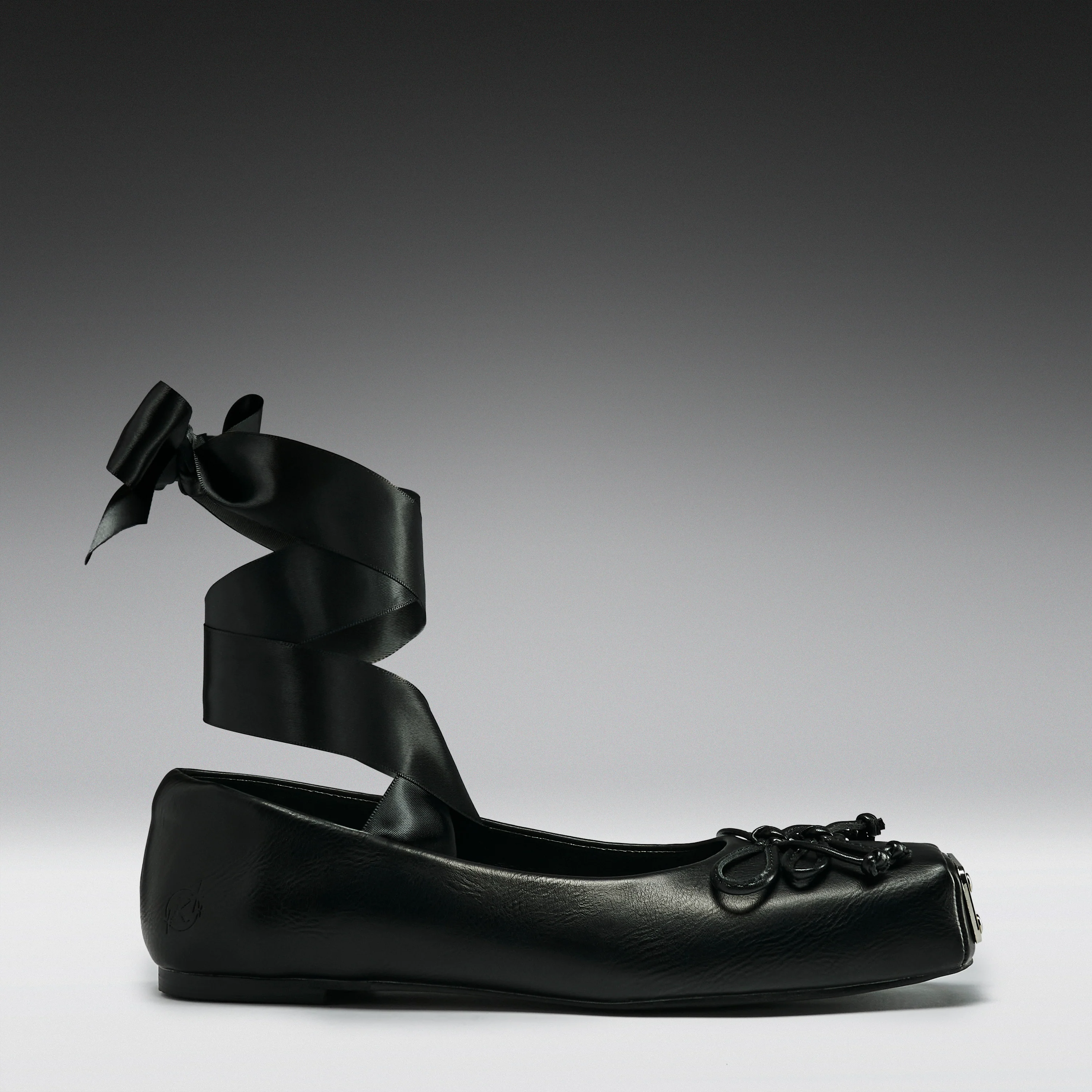 Blithe Metal Toe Ballet Flats- Black- PRE ORDER - Image 3