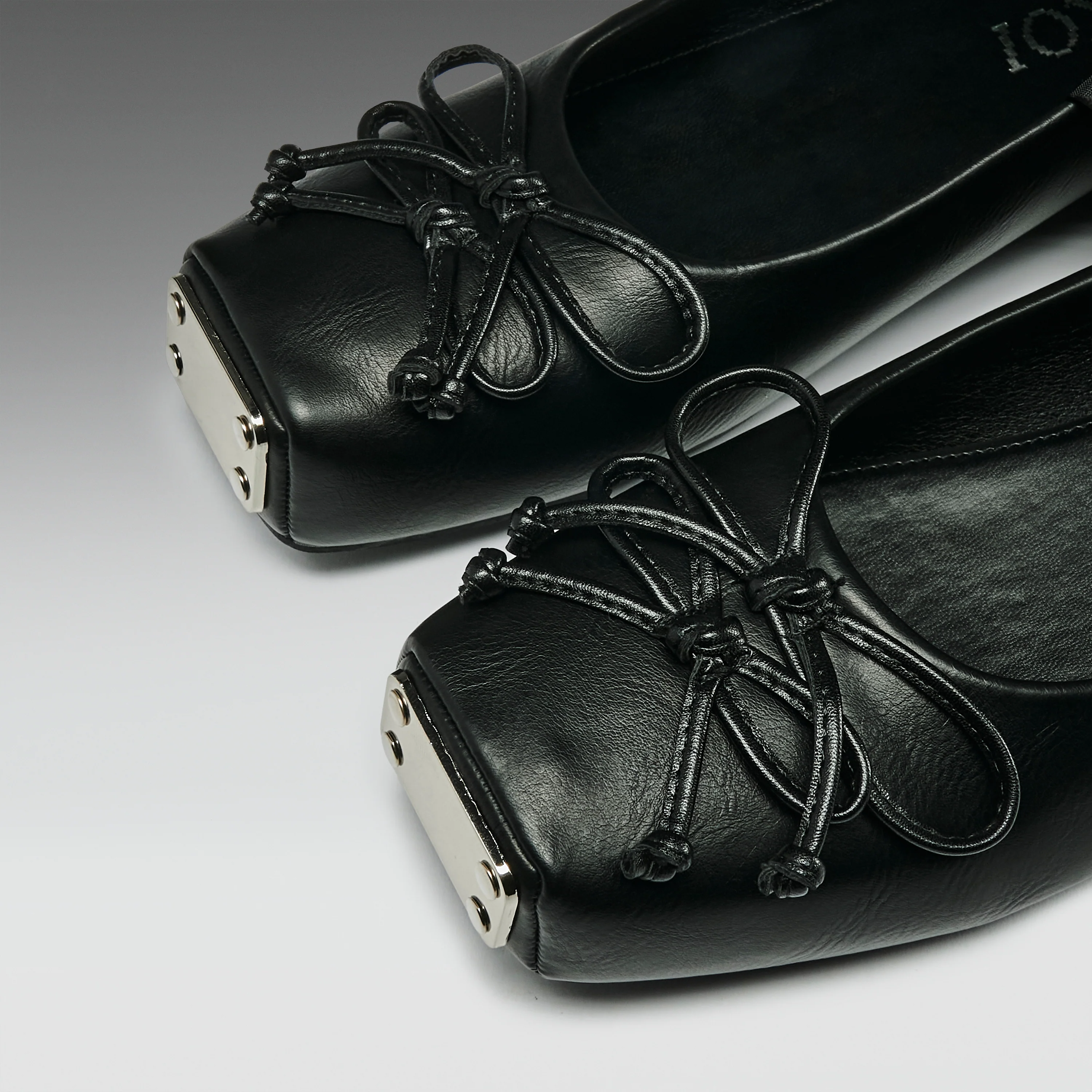 Blithe Metal Toe Ballet Flats- Black- PRE ORDER - Image 5