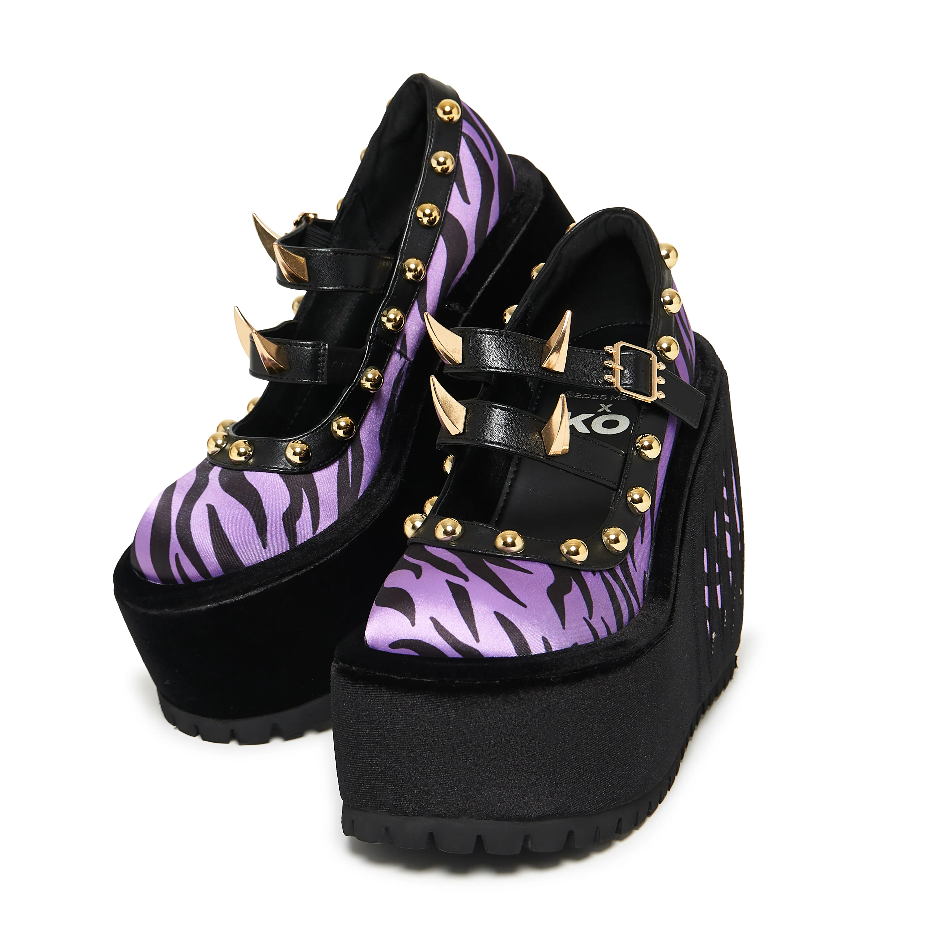 Clawsome Wolf Platform Wedges - Purple - Image 3