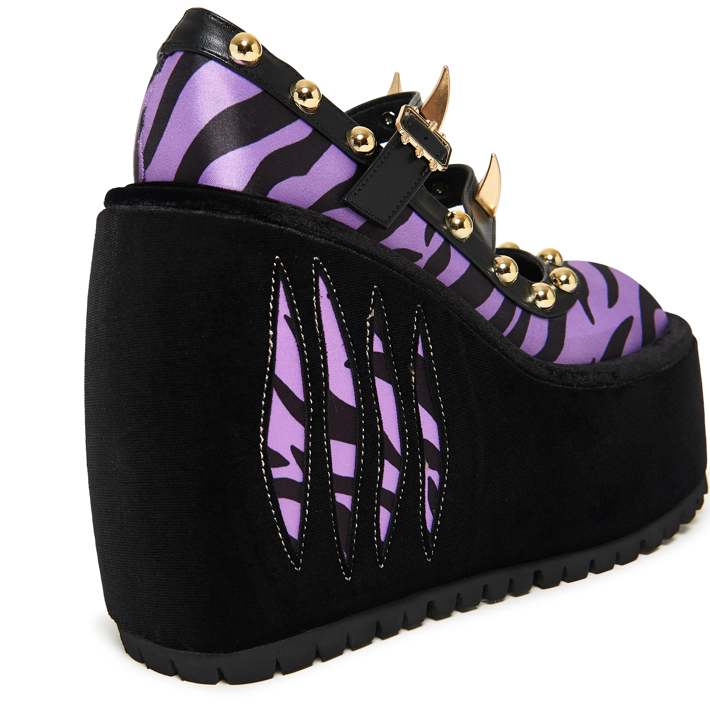 Clawsome Wolf Platform Wedges - Purple - Image 4