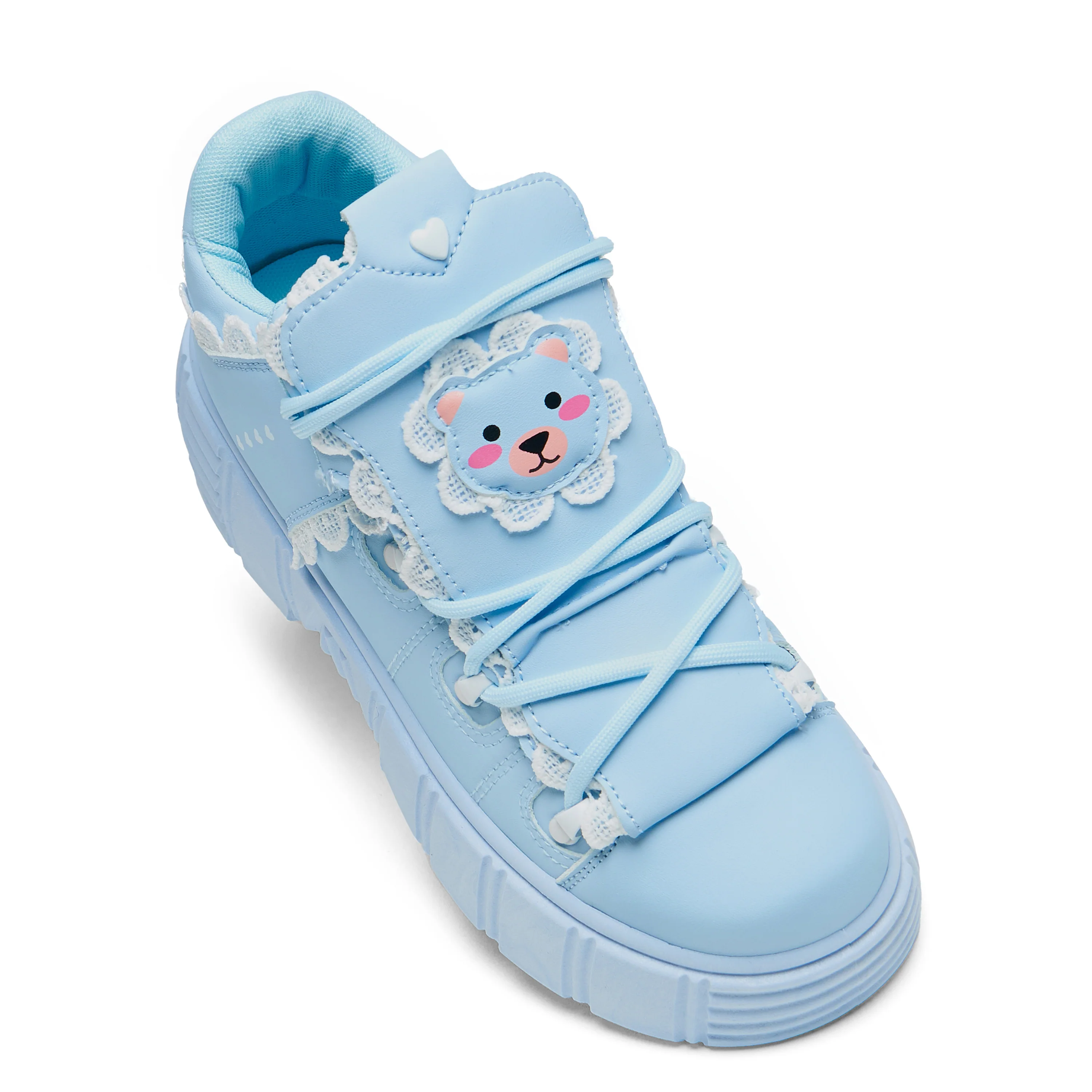 Fanciful Freddo Bear Ruffle Trainers - Baby Blue - Image 3