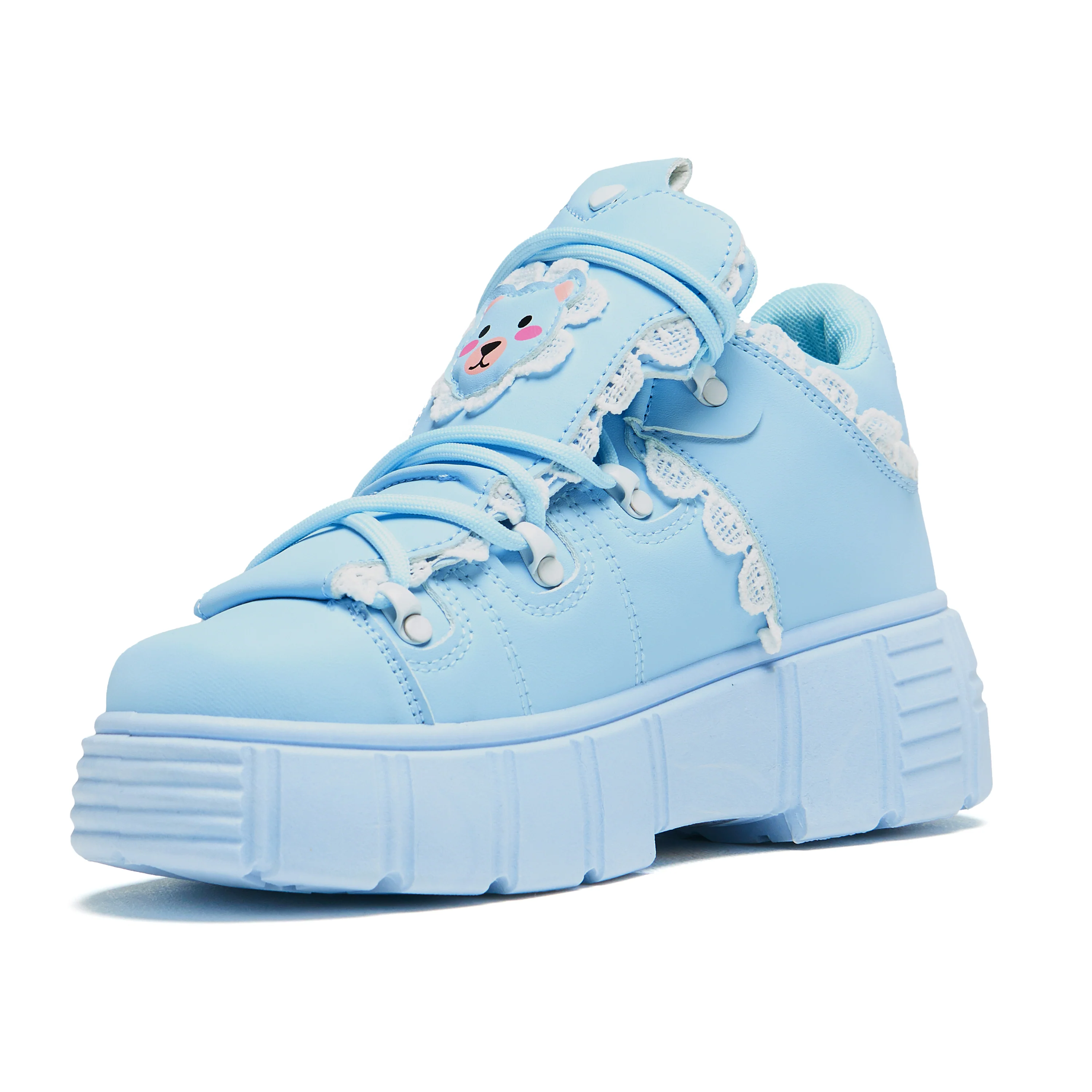 Fanciful Freddo Bear Ruffle Trainers - Baby Blue - Image 4