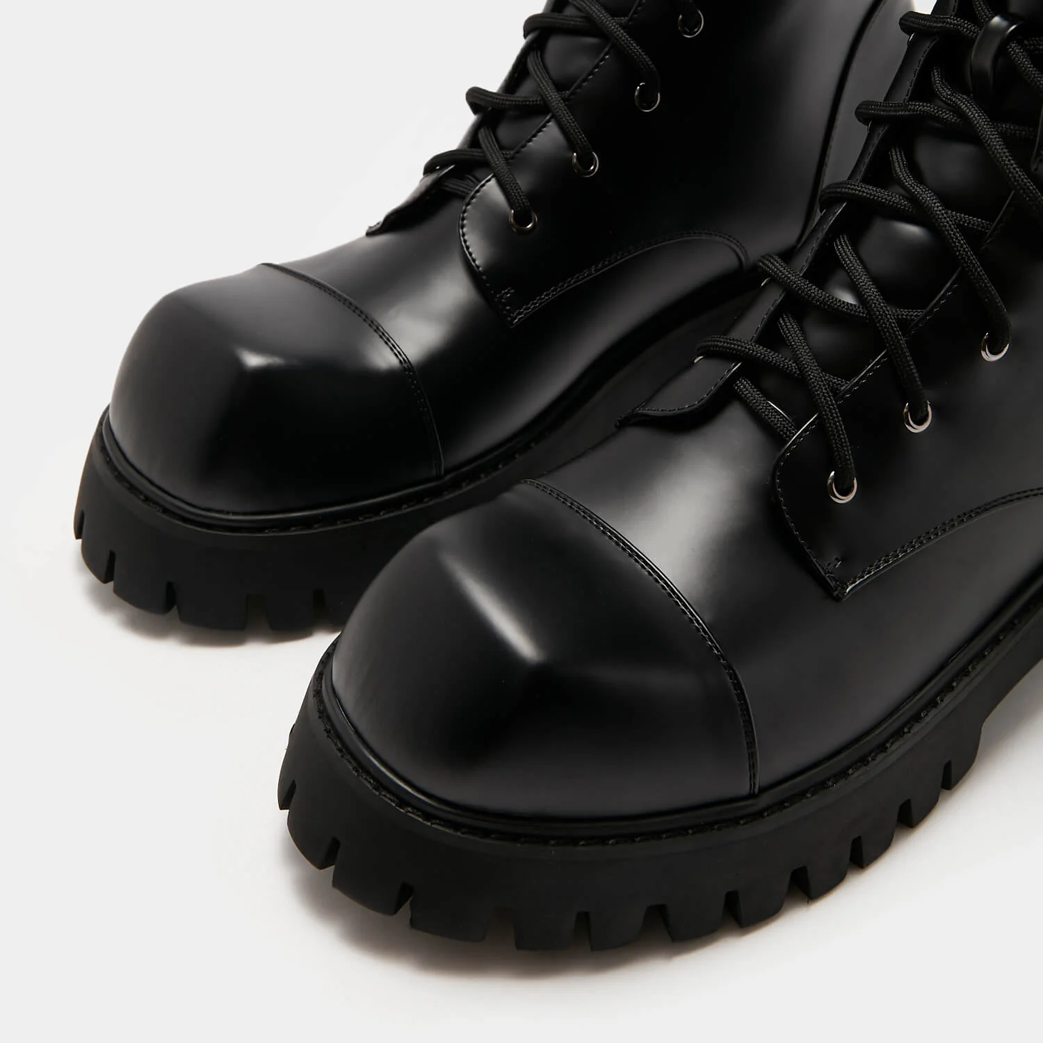 Gimli Men's Black Square Toe Lace Up Boots - Image 4
