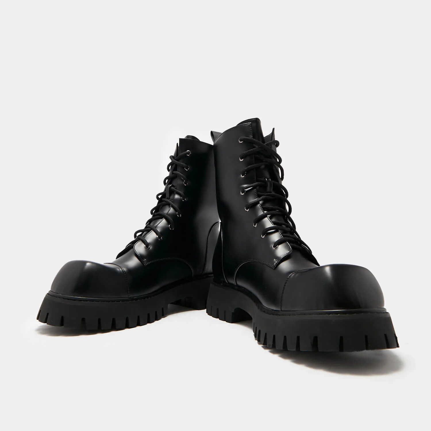 Gimli Men's Black Square Toe Lace Up Boots - Image 5