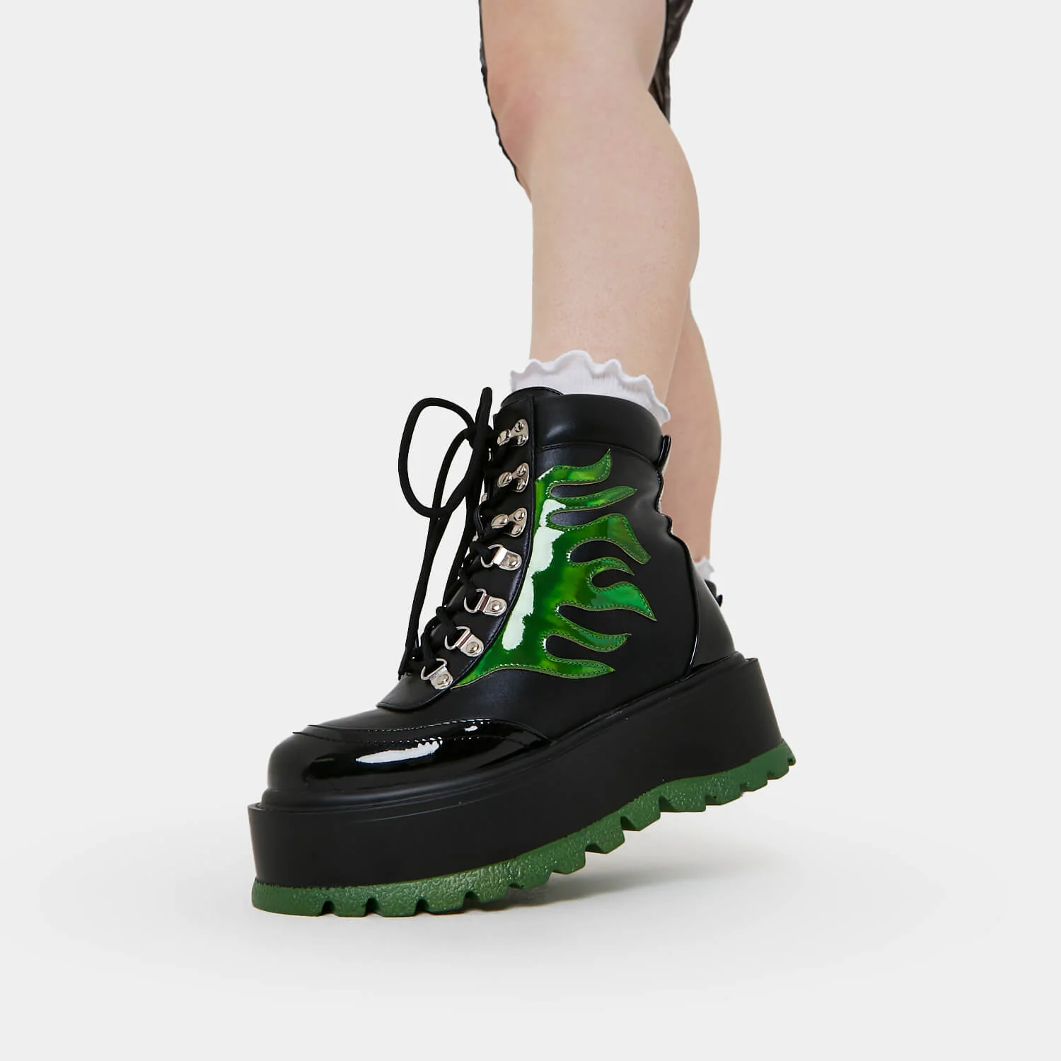 CHA CHA CHA Hologram Flame Boots - Image 3