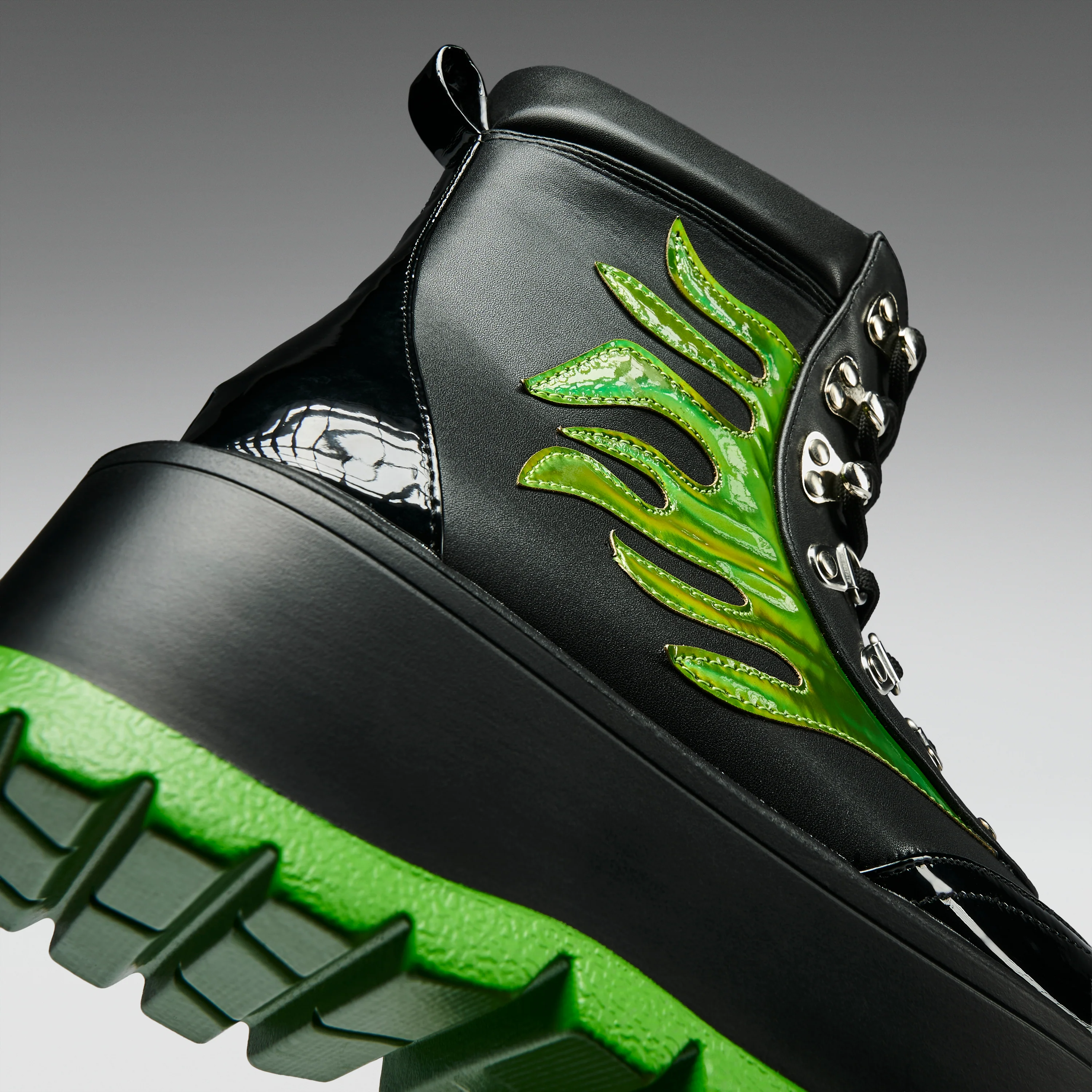 CHA CHA CHA Hologram Flame Boots - Image 4