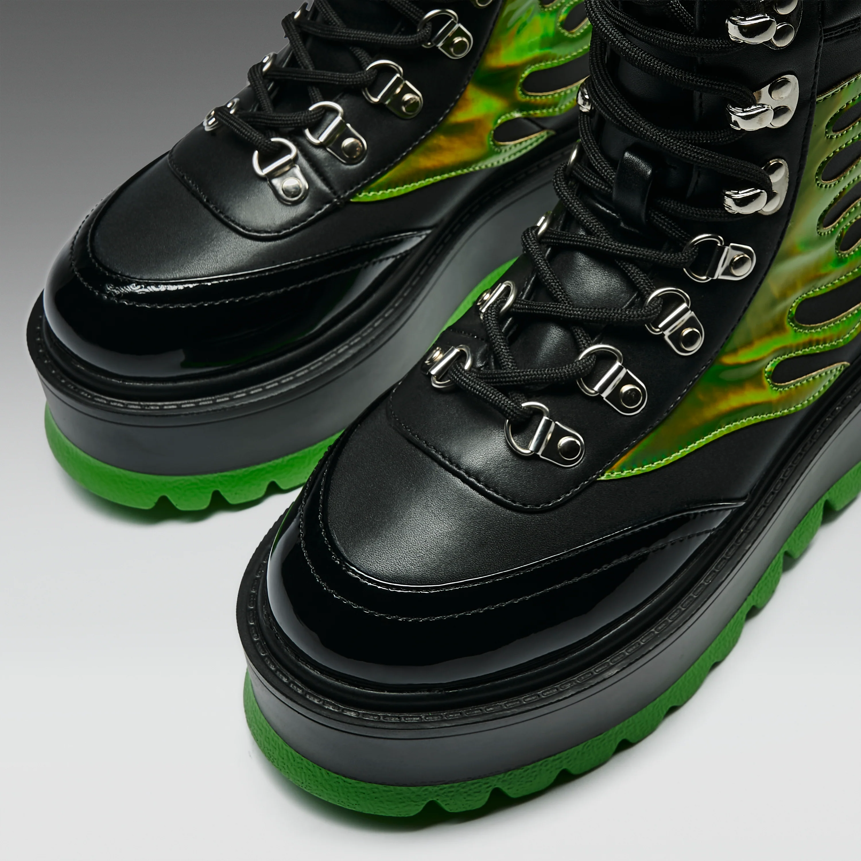 CHA CHA CHA Hologram Flame Boots - Image 7
