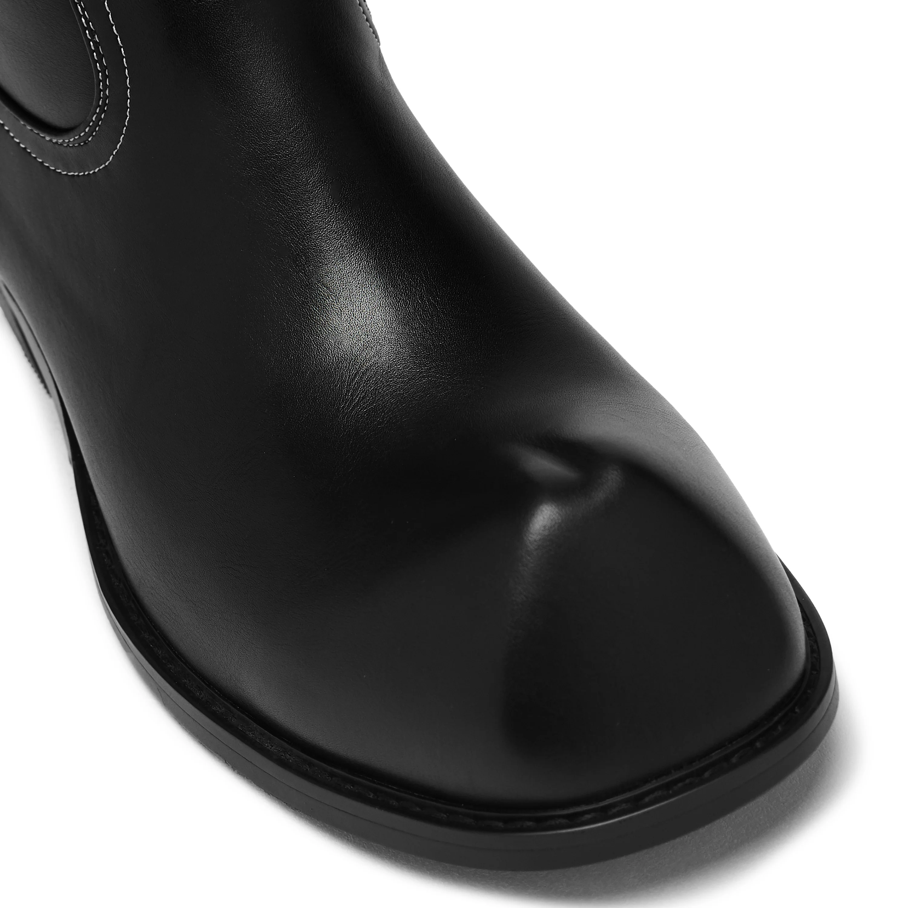 Hexmark Men's Snub Nose Short Cowboy Boots - Black Vintage - Image 5