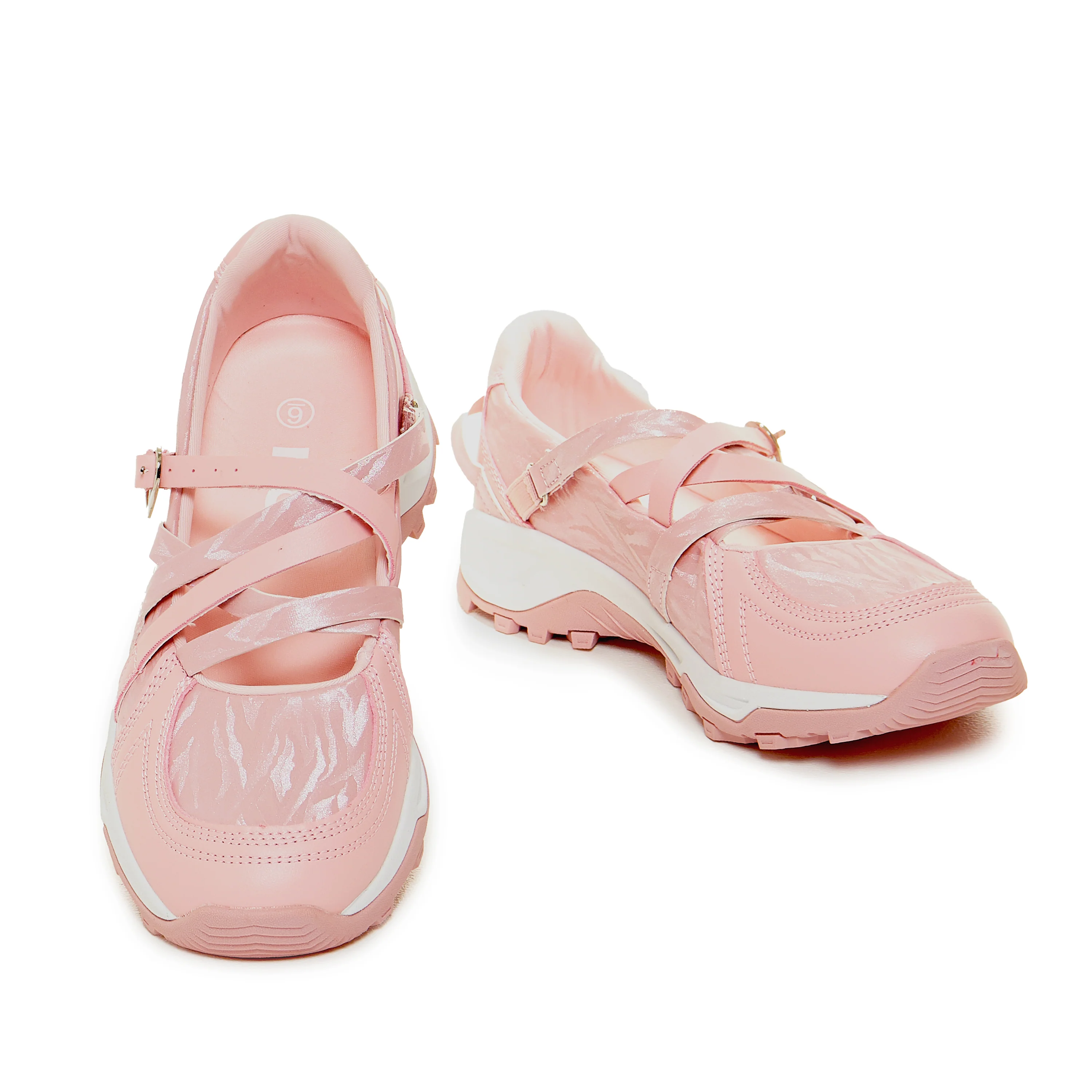 Kyubi Shimmering Ballet Mary Janes - Pink - Image 5