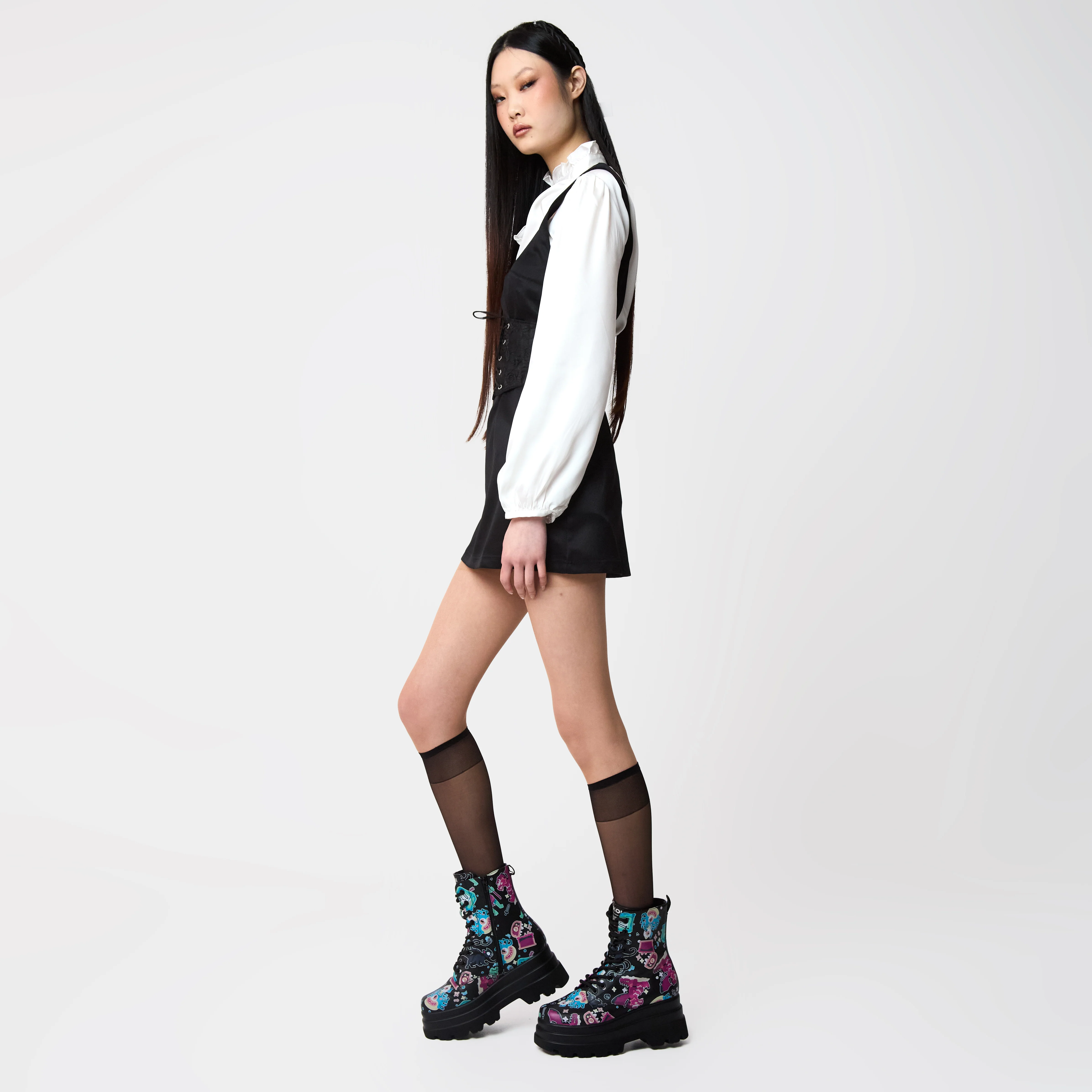 L’otta Monsters Trident Platform Boots - Black Multi - Image 5