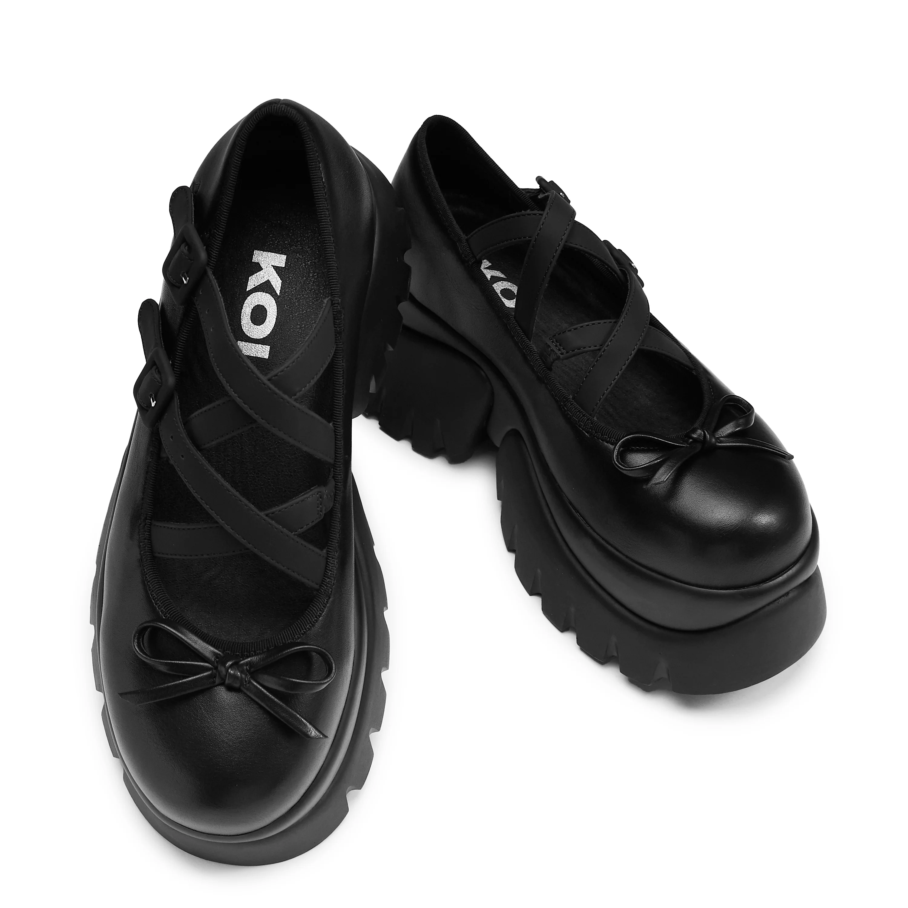 Margot Monster Platform Mary Janes - Black - Image 4