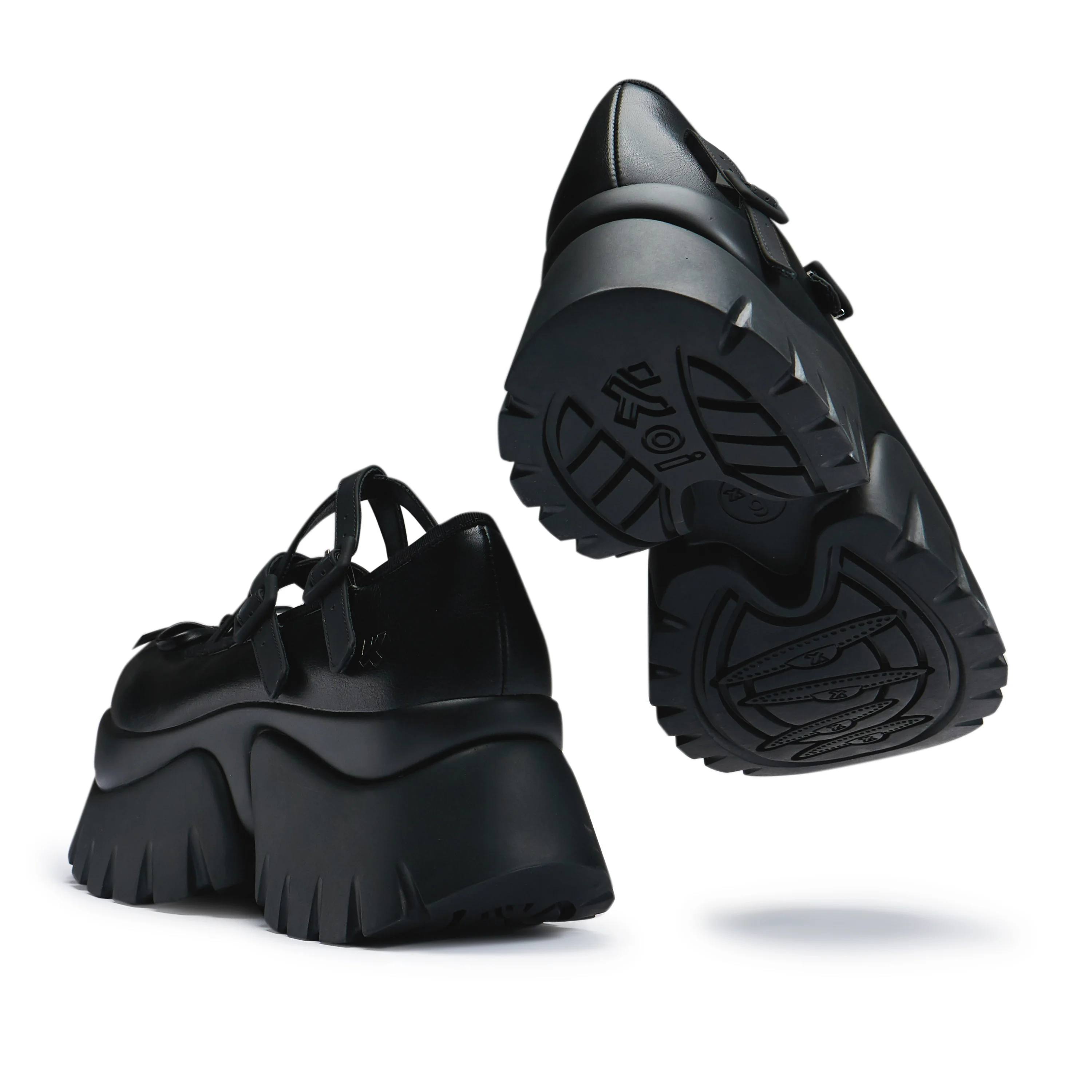 Margot Monster Platform Mary Janes - Black - Image 5
