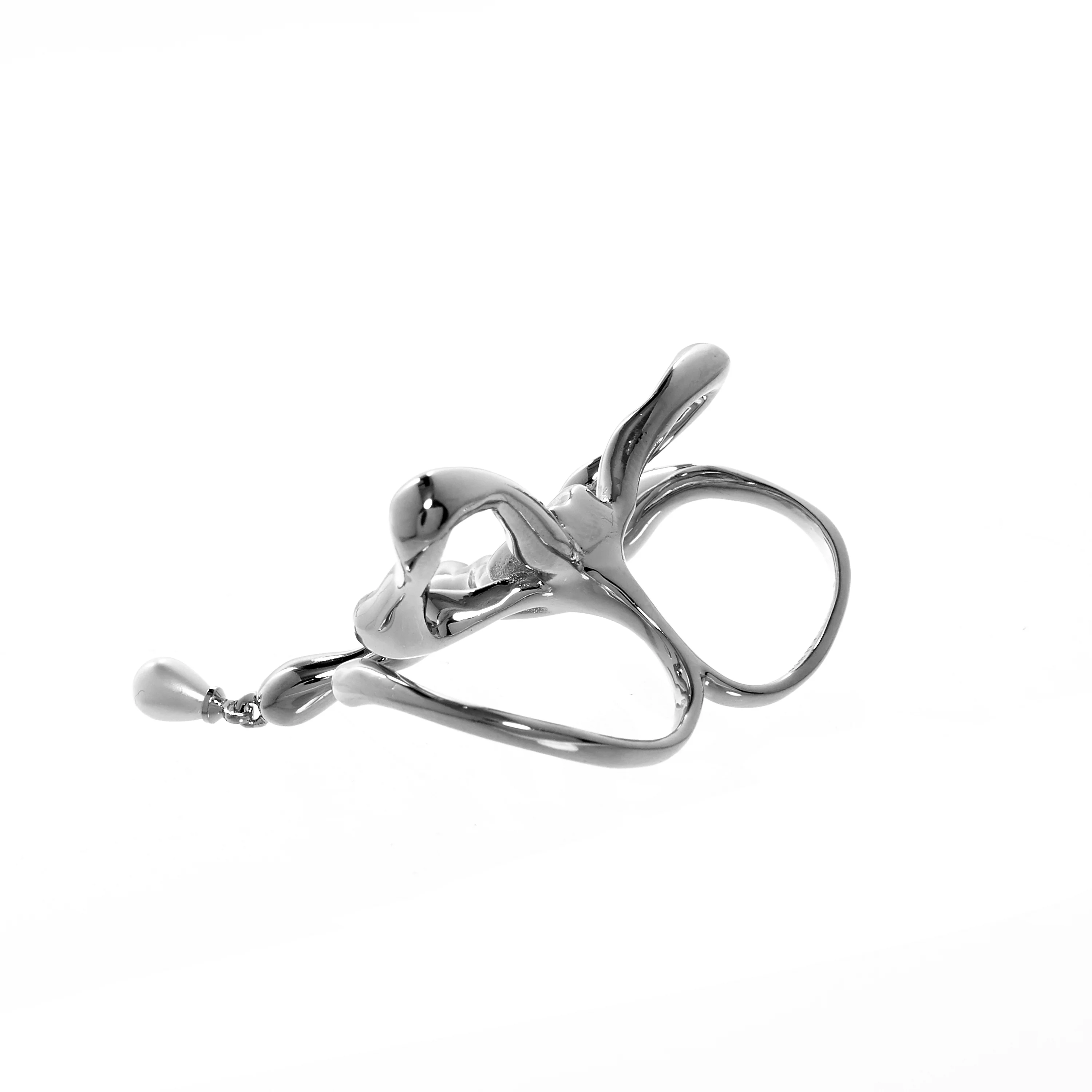 OHTNYC Pearl Bow Ring - Image 2