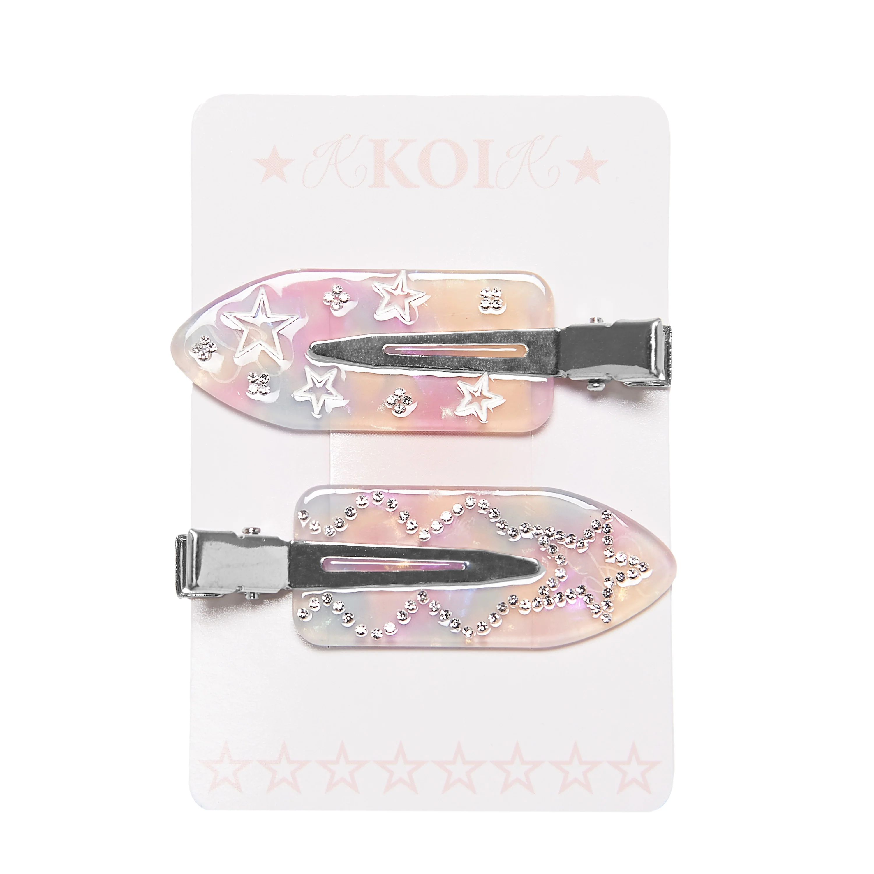 Pastel Rainbow Star Hair Slider