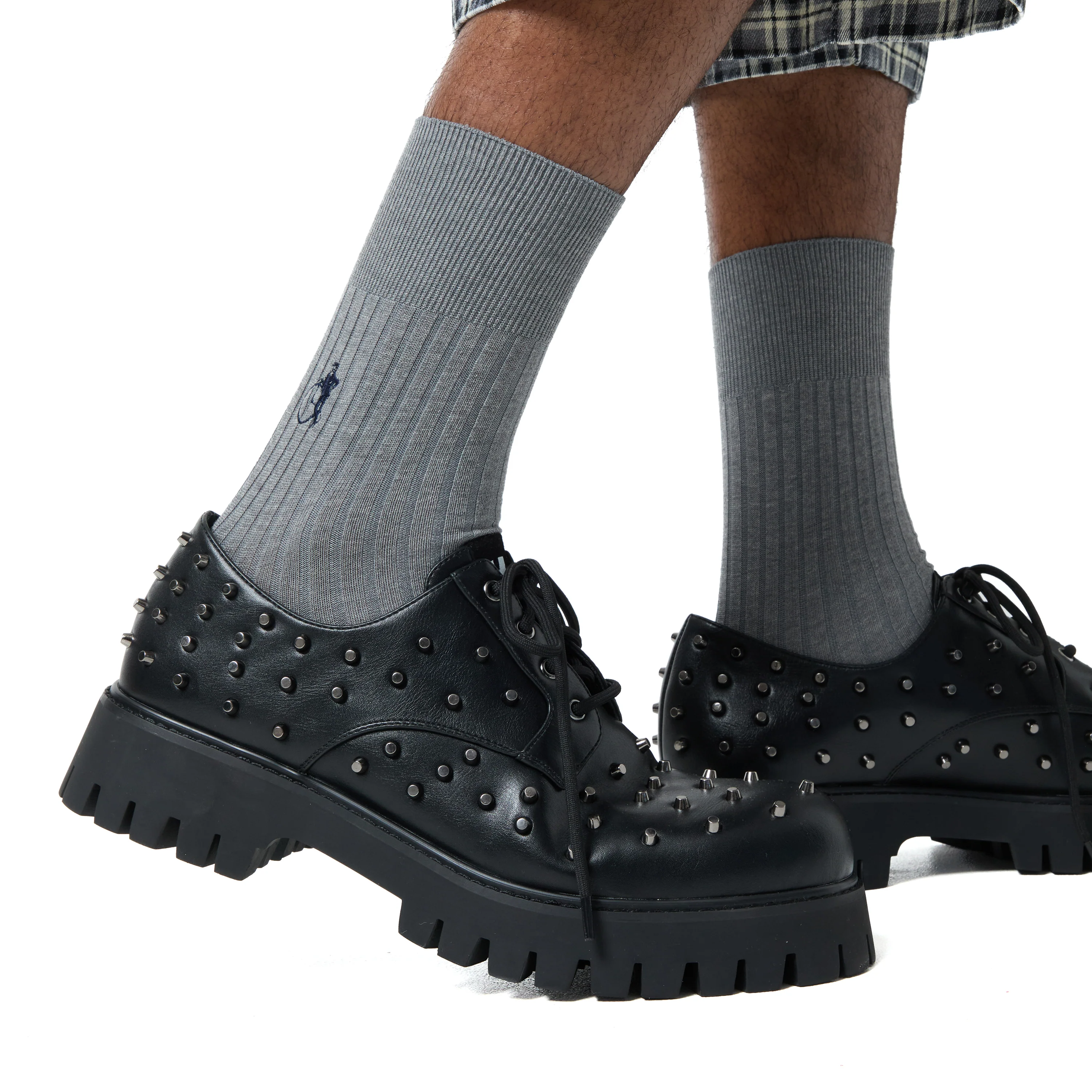 Penitent Men's Studded Shoes - Black - Image 5