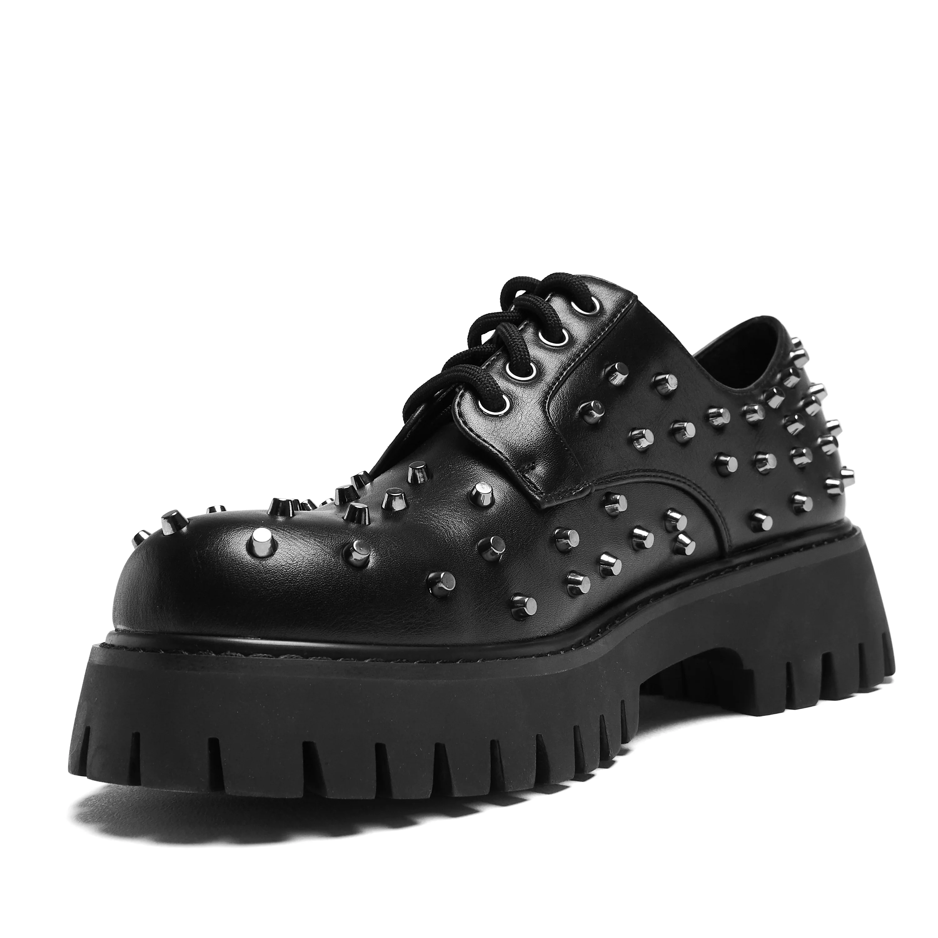 Penitent Men's Studded Shoes - Black - Image 6
