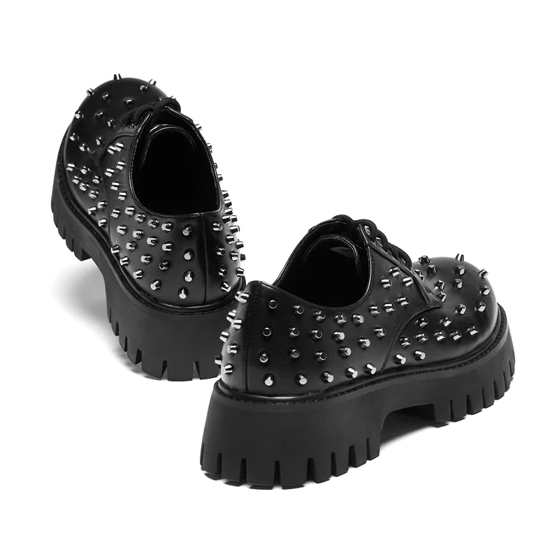 Penitent Men's Studded Shoes - Black - Image 8