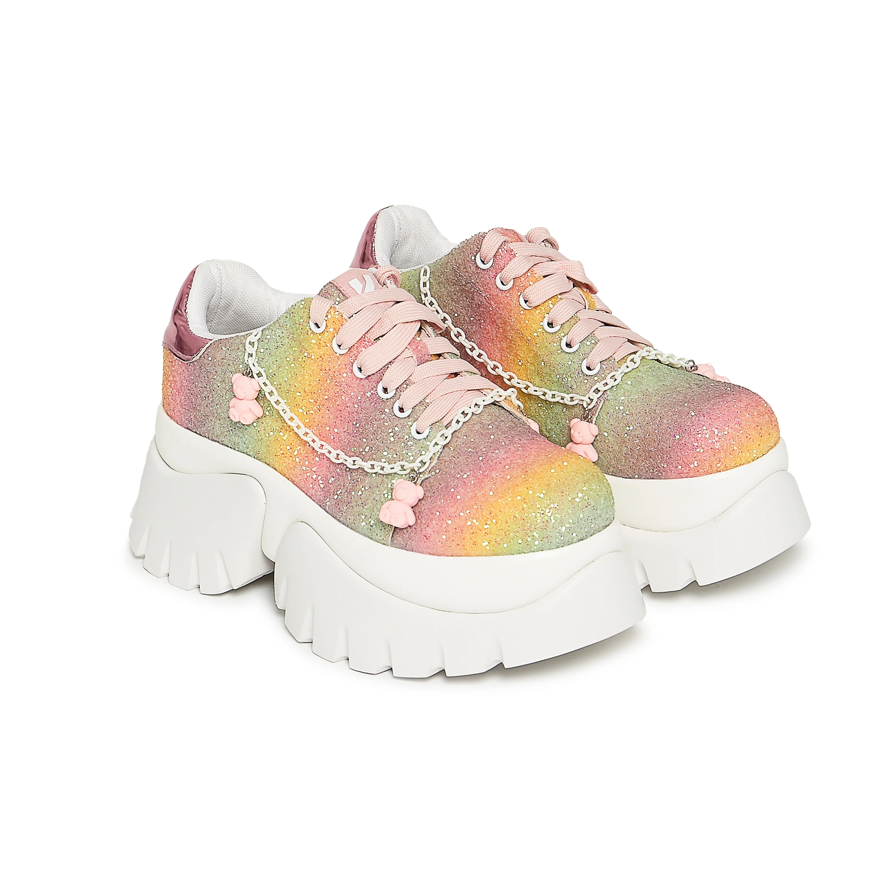 Popping Candy Glitter Trainers - Image 2