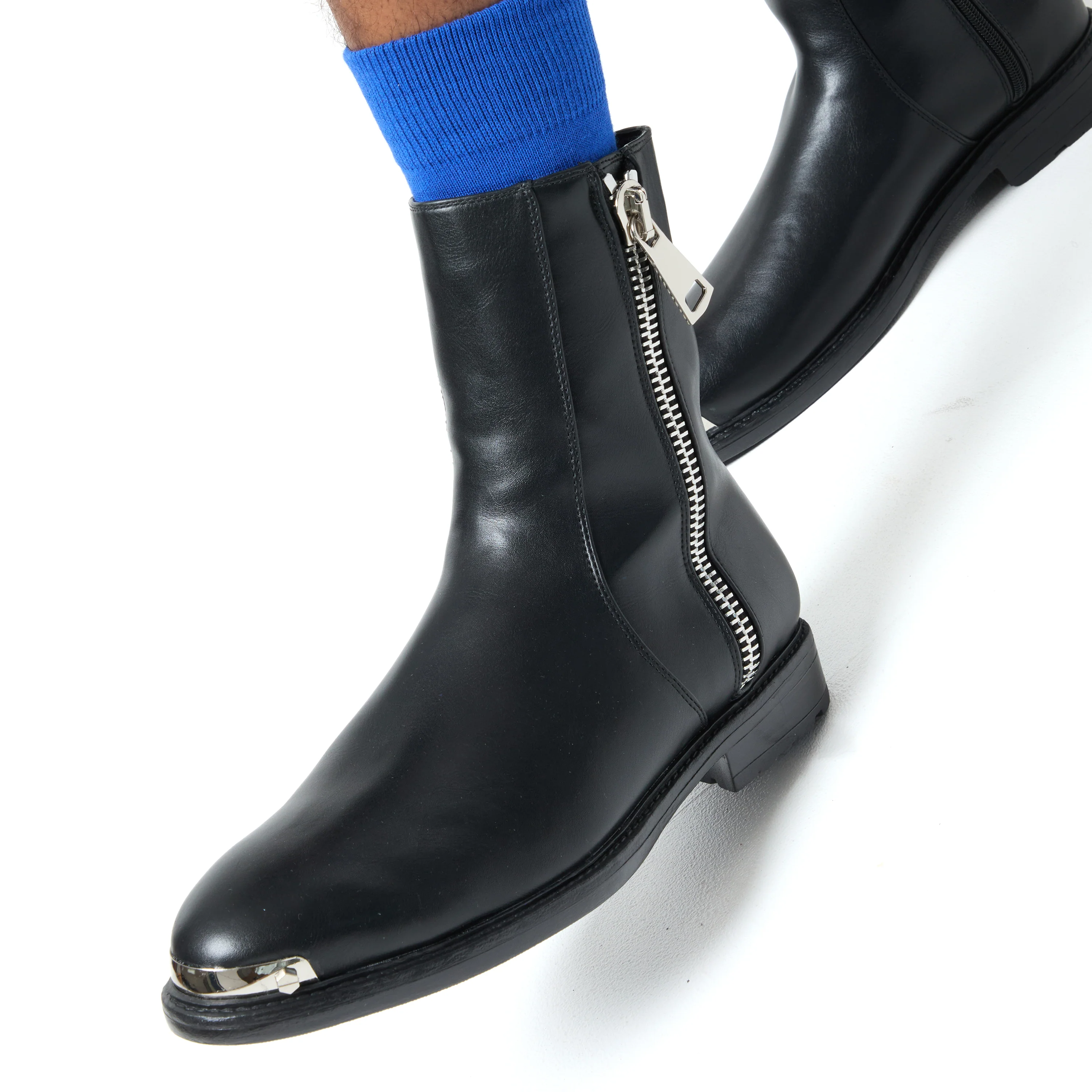Regicide Men's Zip-up Boots - Black - Image 4