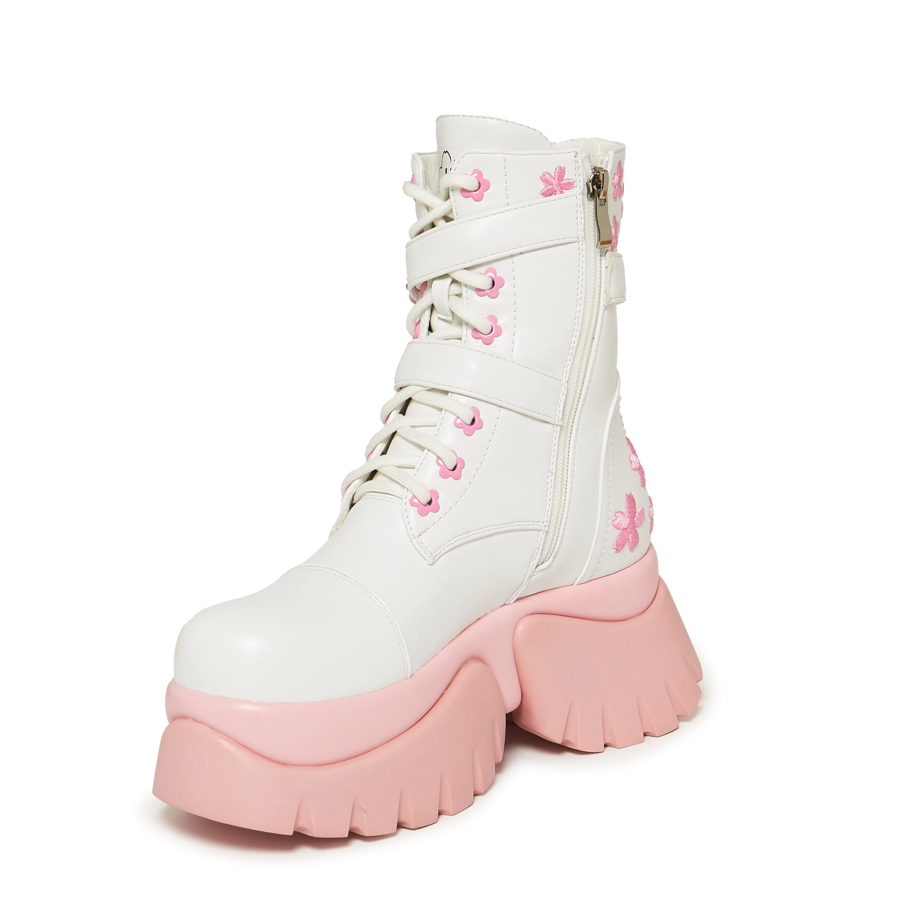 Sakura Miku Cherry Blossom ‘Monster’ Boots - White - Image 4