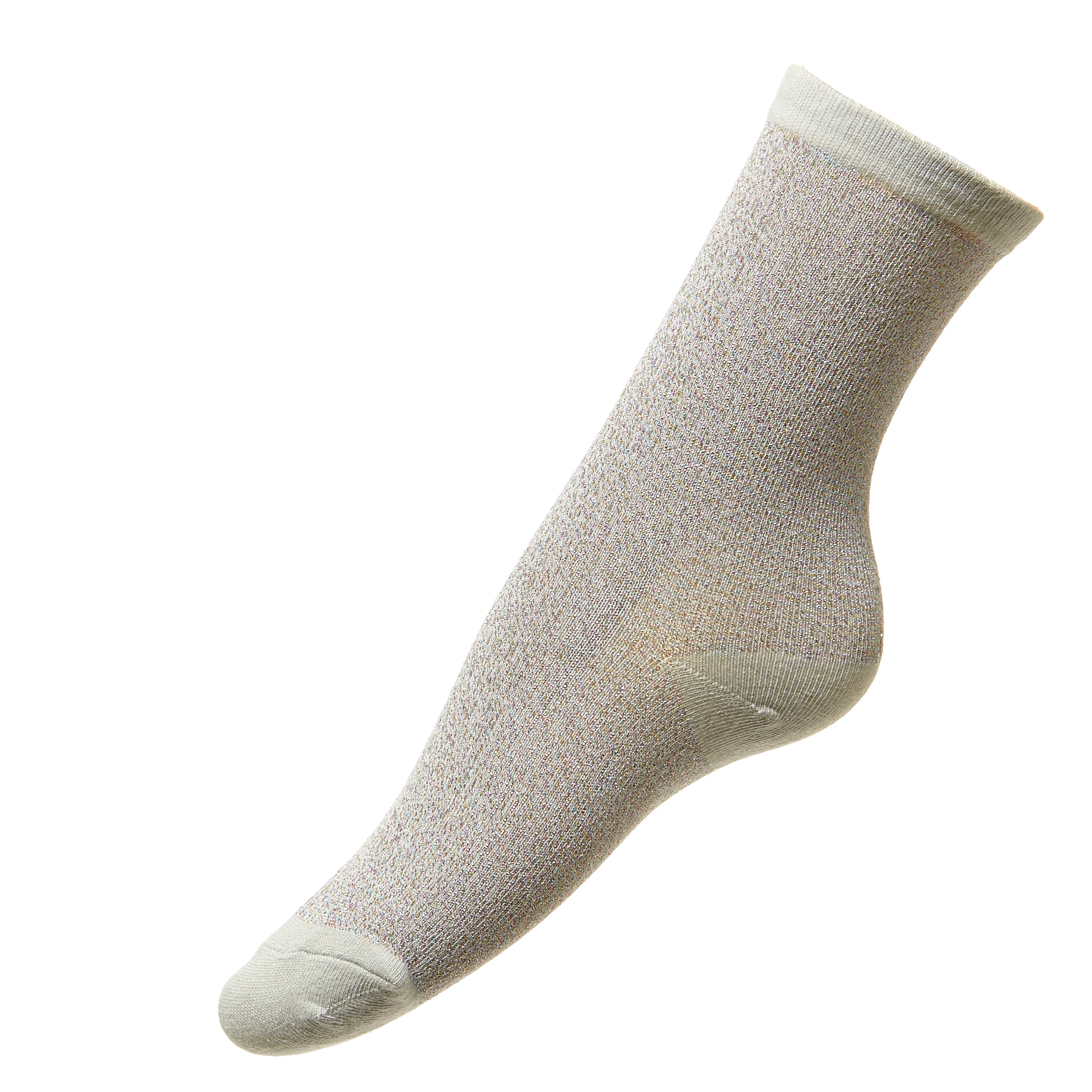 Silver Glitter Socks