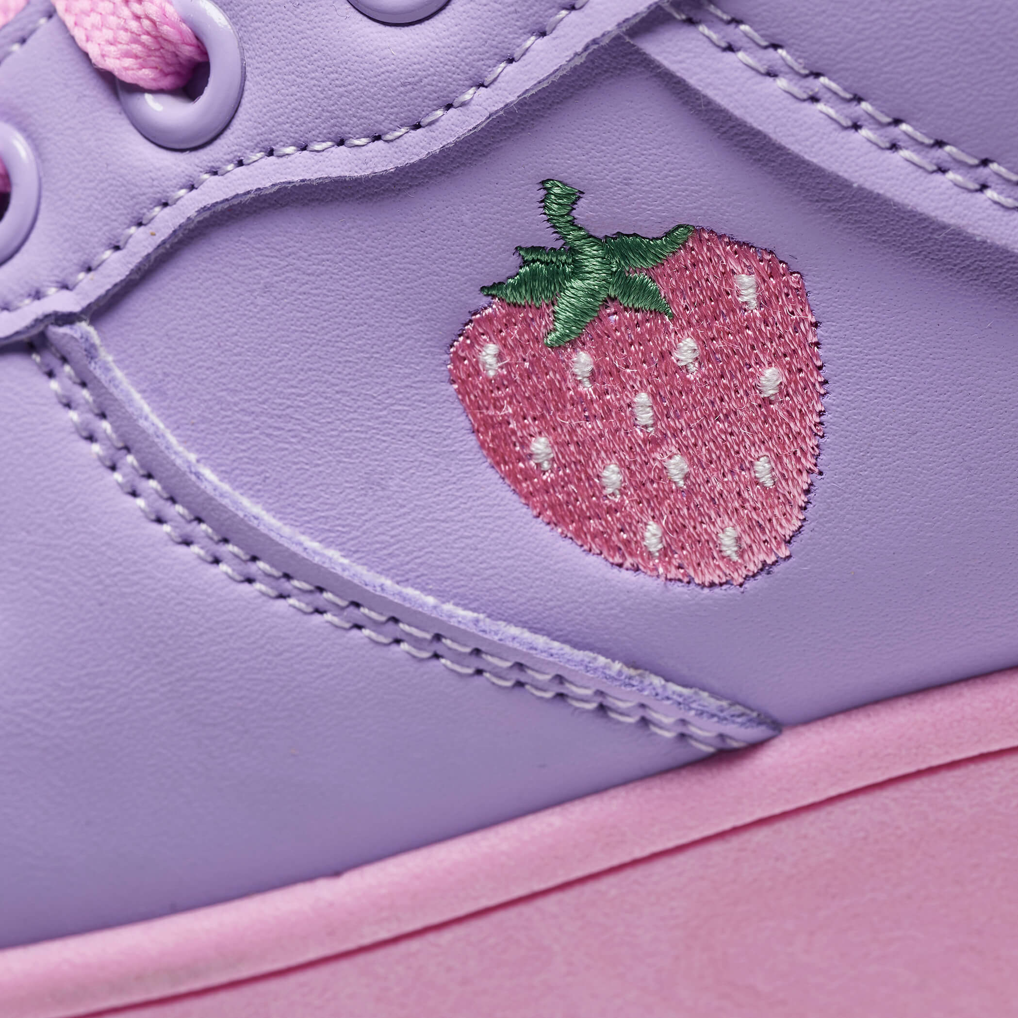 Sweet Strawberry Platform Trainers Purple - Image 5