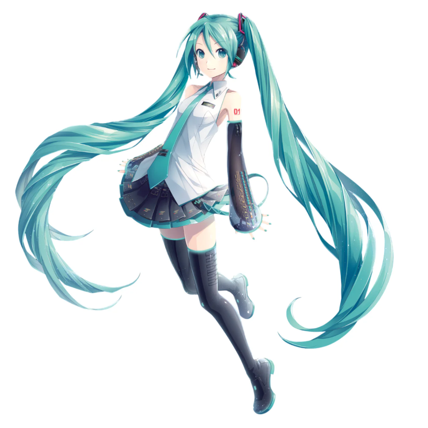 The Hatsune Miku Long Boots - Black - Image 7
