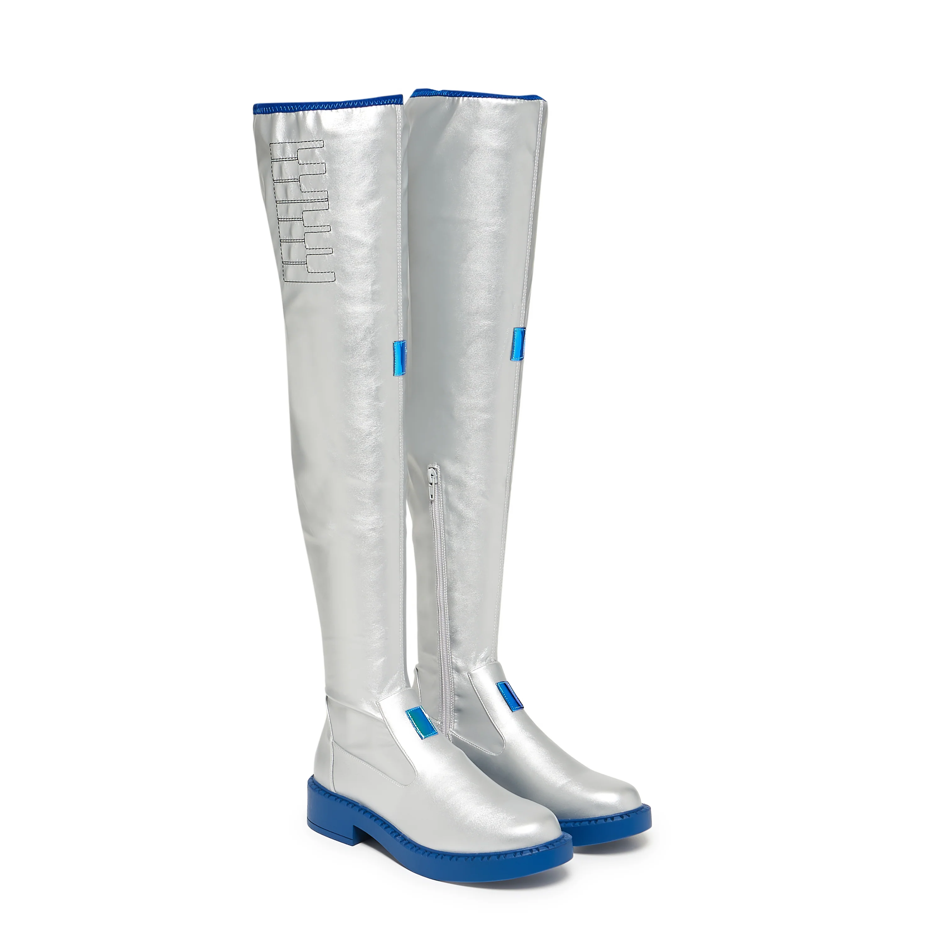 The SNOW MIKU Long Boots - Silver - Image 2